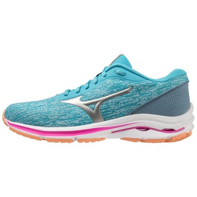 Zapatillas Para Correr Mizuno WAVE Kizuna 3 Mujer - Azules / Plateados / Naranjas Claro - Chile M75